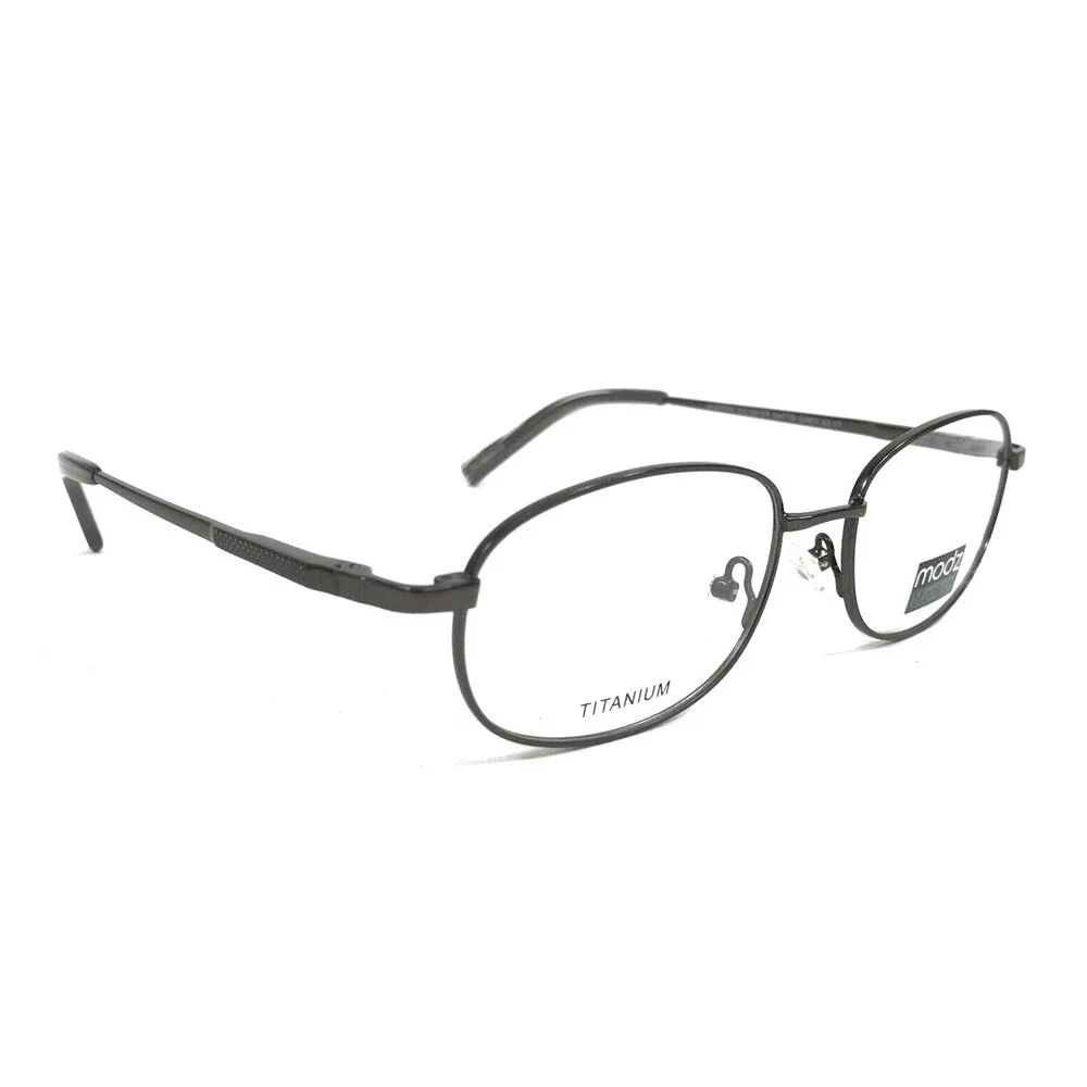 Modz Eyeglasses Frames MODERN DICTATOR MATTE GREY Titanium Oval Wire 53-17-145